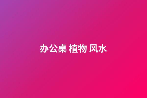办公桌 植物 风水